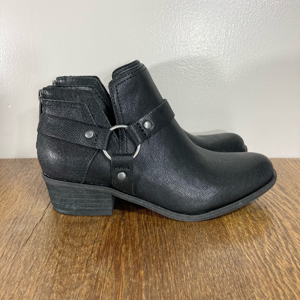 New Lucky Brand Boltin Bootie Women's Size 7.5 Black Leather